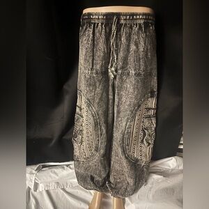 Men's Gray Patterned Pants